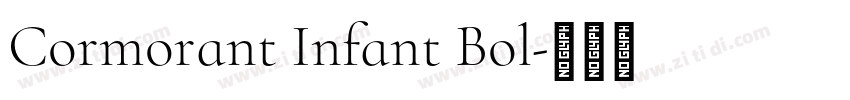 Cormorant Infant Bol字体转换
